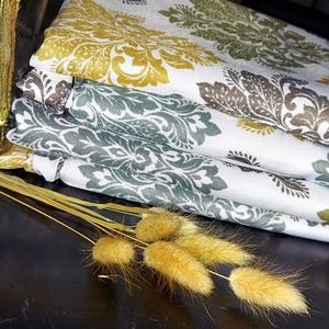 Mainstays curtain panels mini damask panel pair